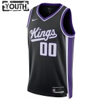 Maillot NBA Sacramento Kings Personnalisable Nike 2023-24 Icon Edition Noir Swingman - Enfant